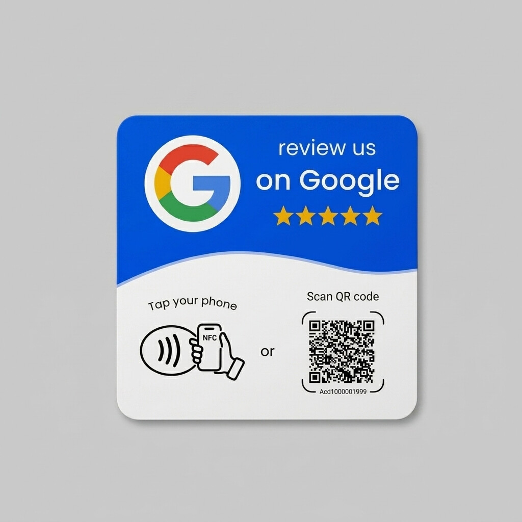 Google recenze kartička – modrá